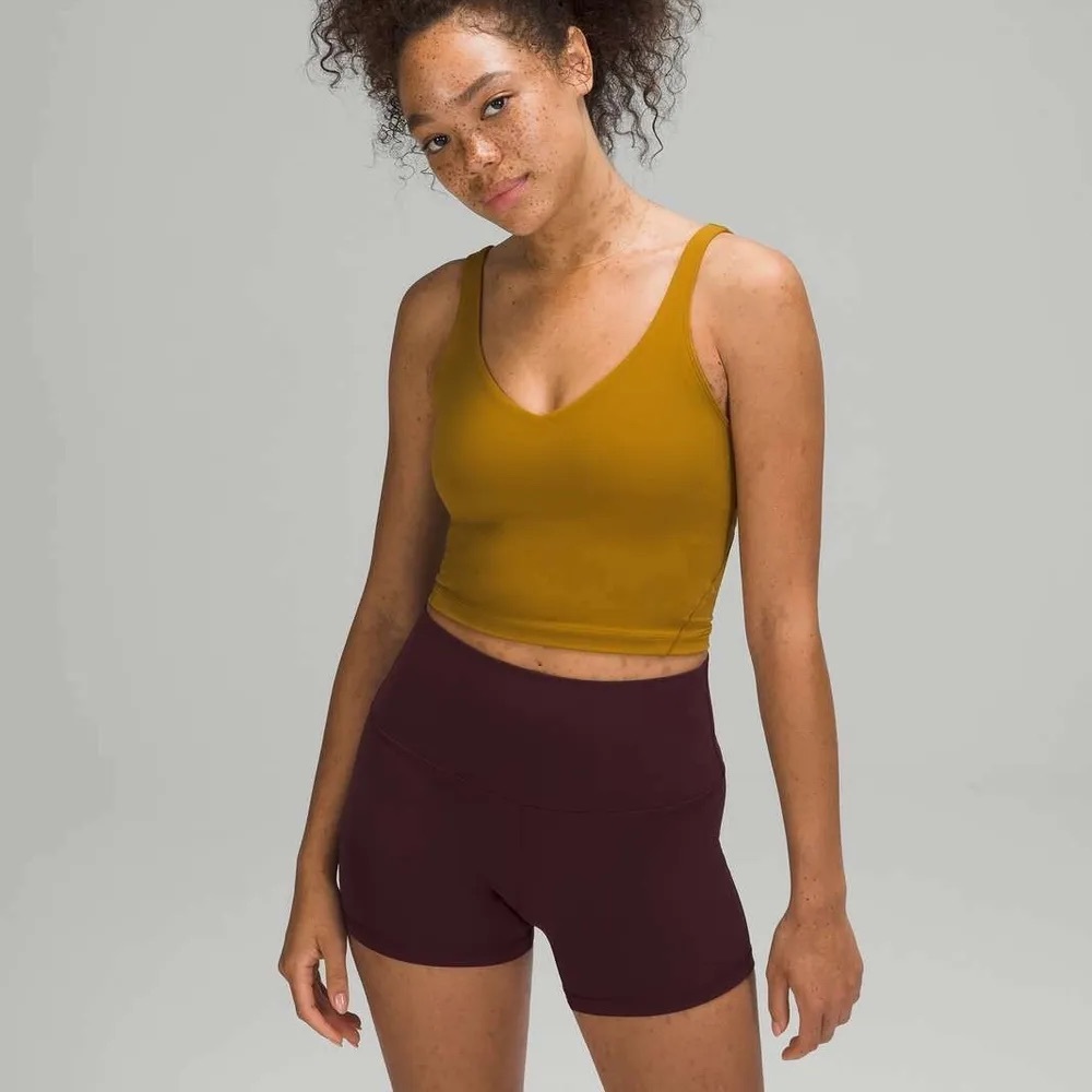 Lululemon Align Tank Top in Gold Spice Cropped
